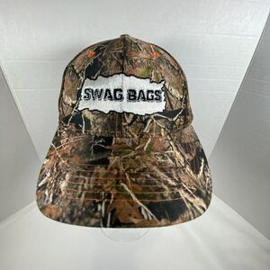 Rock Point Camo Trucker Hat Swag Bags Frayed Patch Blaze Orange Hunting Cap